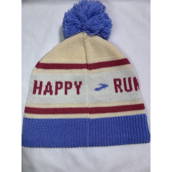 Brooks Happy Run Pom Beanie OS Hat - Picture 2 of 3